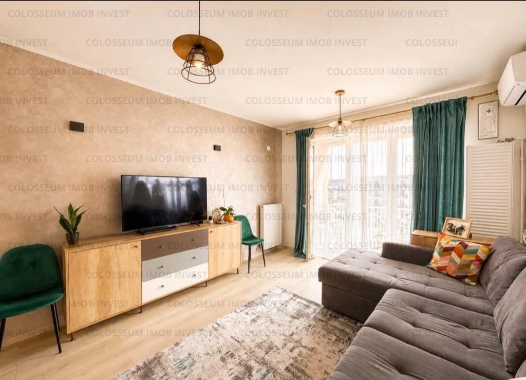 Apartament modern, 3 camere 2 bai, mobilat, utilat, parcare, Tractorul