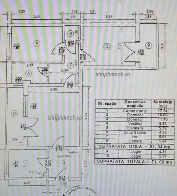 Proprietar, vand ap. 3 camere semidecomandat, Gorjului, et. 3 9