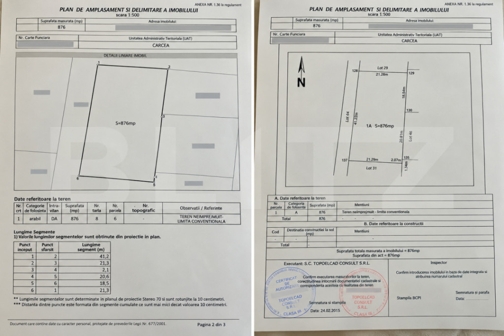 Oportunitate investitie TEREN INTRAVILAN 876mp-Carcea