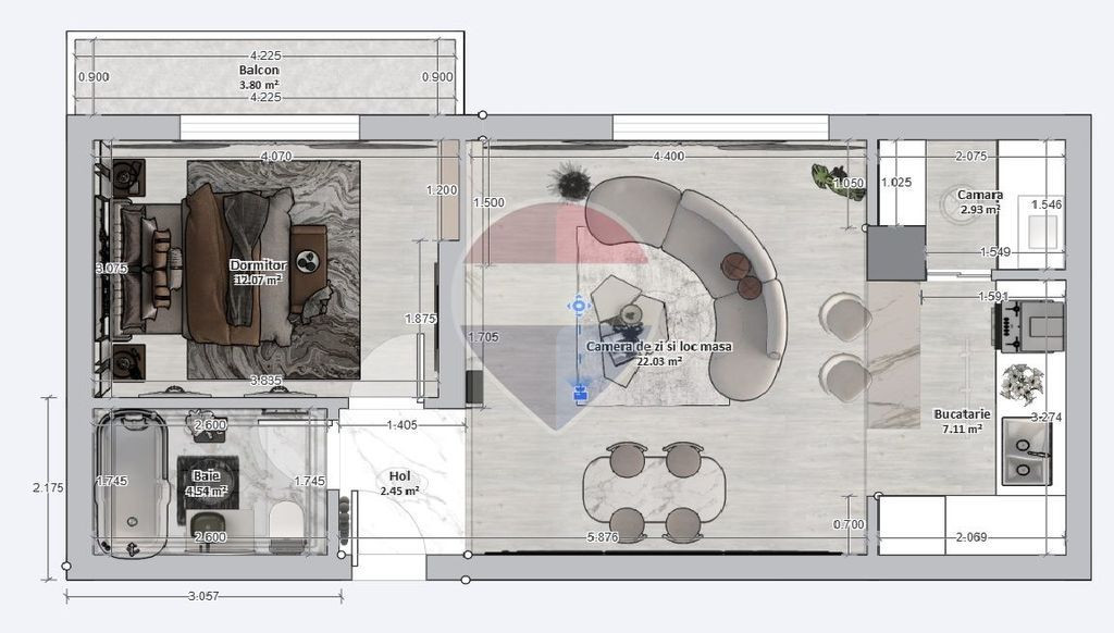 Apartament cu 2 camere de vânzare în Bragadiru / Prelungirea Ghencea