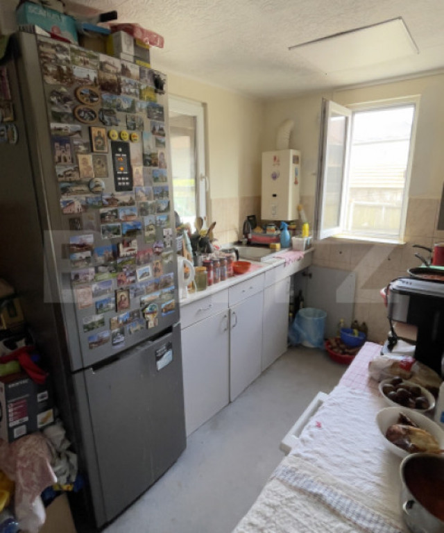 Casa 50 mp, 2.200 mp teren intravilan, zona Hintesti