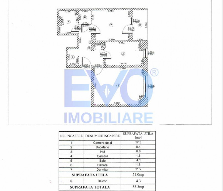 APARTAMENT CU 2 CAMERE DE VANZARE, ETAJ INTERMEDIAR, DACIA