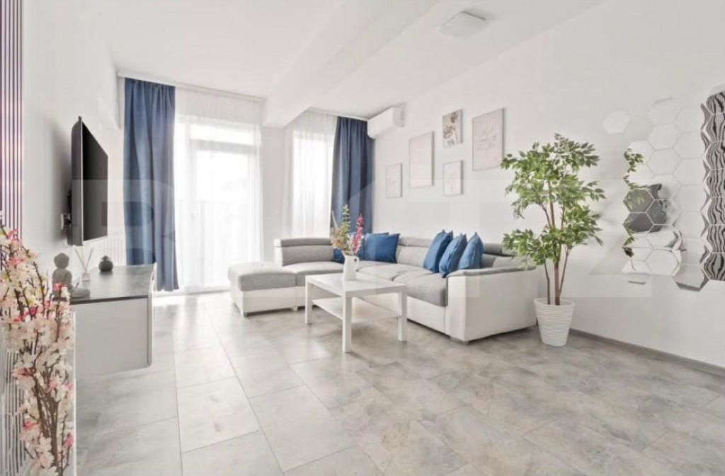 Apartament cu 3 camere modern, cu terasă și grădină —