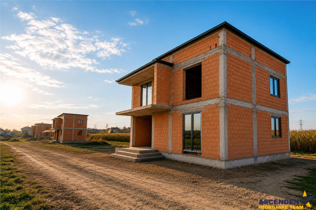 Casa individuala, intabulata, P 1, la rosu, teren 500 mp, Sa