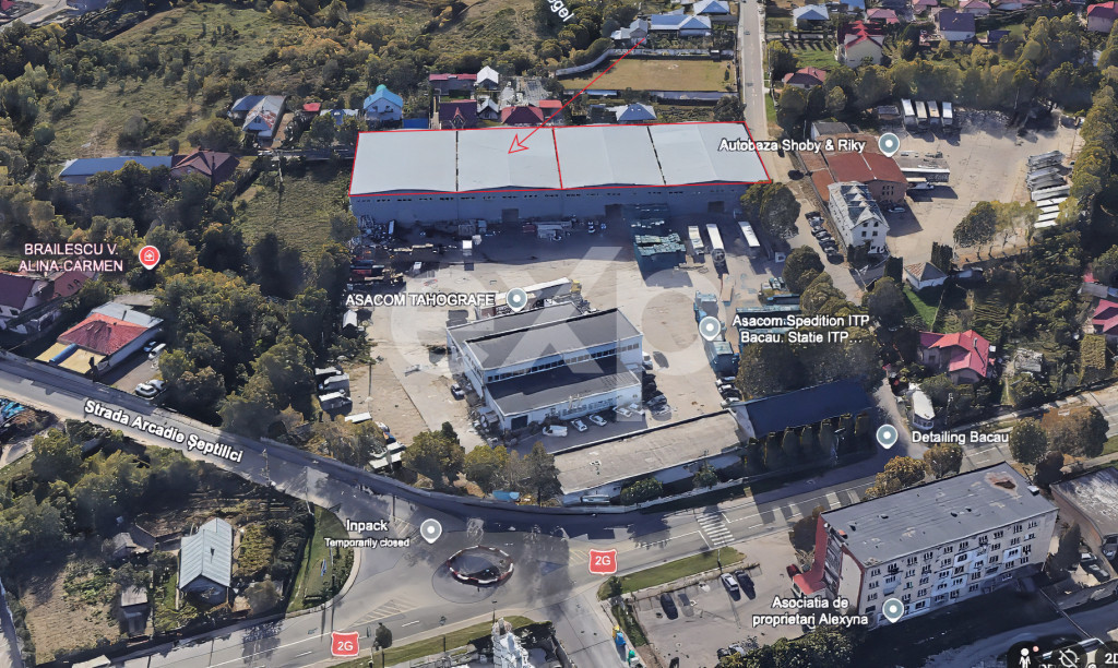 DE ÎNCHIRIAT | Ansamblu industrial 2 hale 4.400 mp | Calea