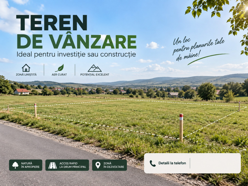 Teren strada Fermelor punct Banca