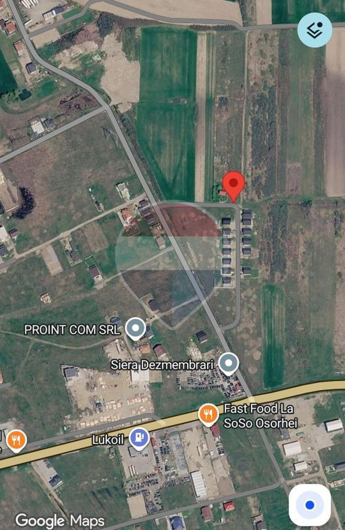 Teren 3.240 mp intravilan in com. Osorhei, Fughiu / Strada 441