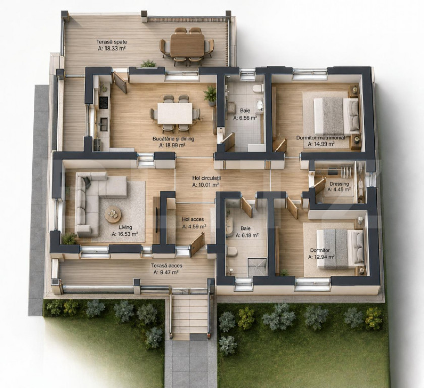 Casă individuală în Pișchia | 804 mp teren | Preț sub c