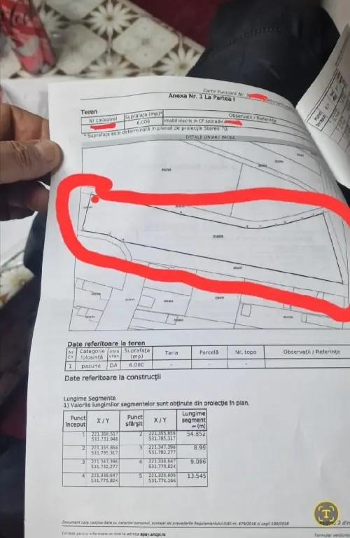 Teren de vânzare în suprafață de 6000 de metri pătrați în Livada