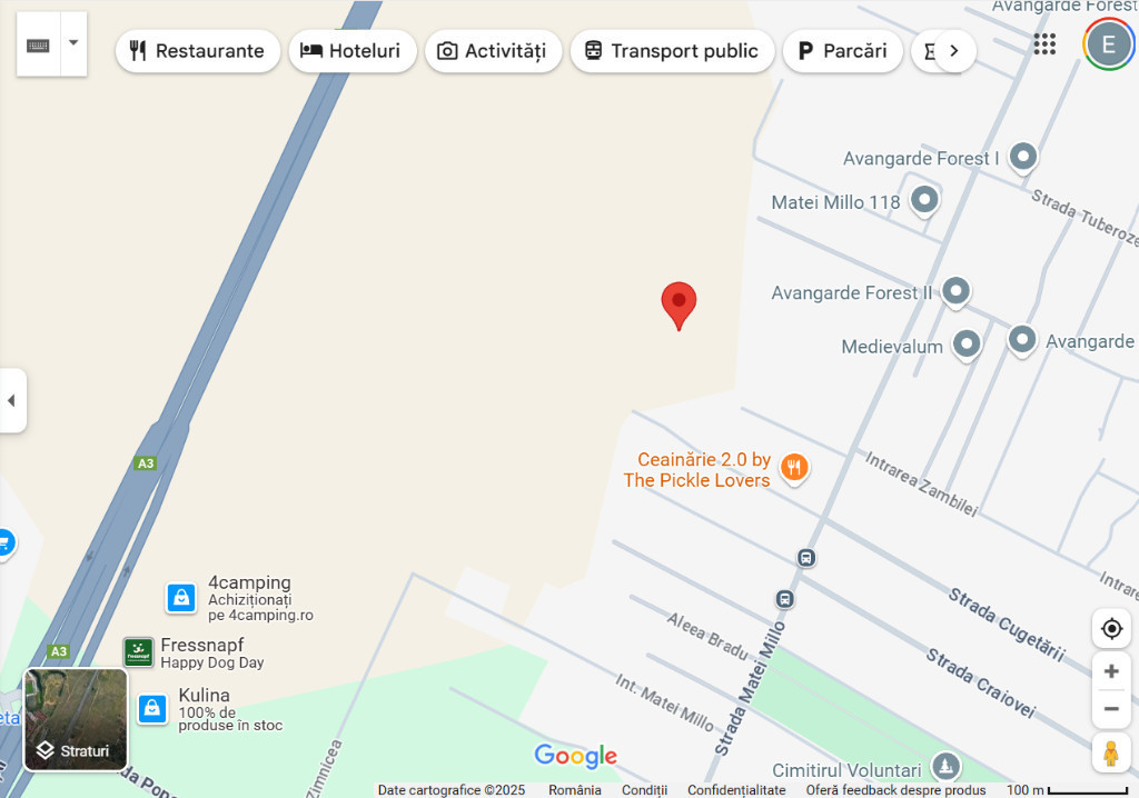 Vand teren 427mp Pipera Matei Millo