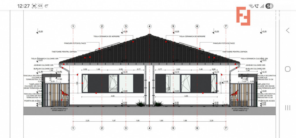 Duplex de vanzare cu 3 camere, zona Bucovat