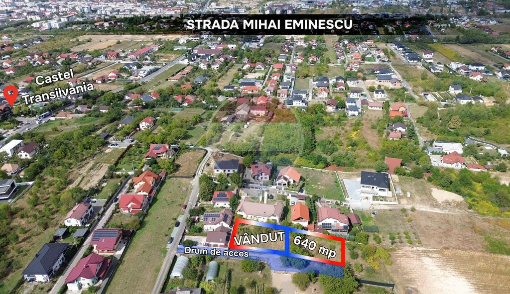 TEREN INTRAVILAN - strada Mihai Eminescu
