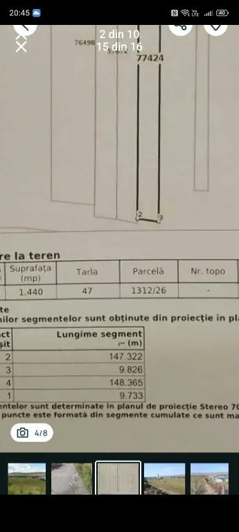 Teren intravilan Luna de Sus Cluj Floresti 1440 mp