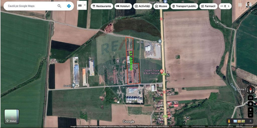 Teren 11404 m2 , Biharia la 1km de autostrada A3 si 300m de centura