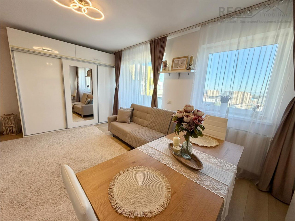 Studio mobilat si utilat | Top City - Coresi | Parcare Box