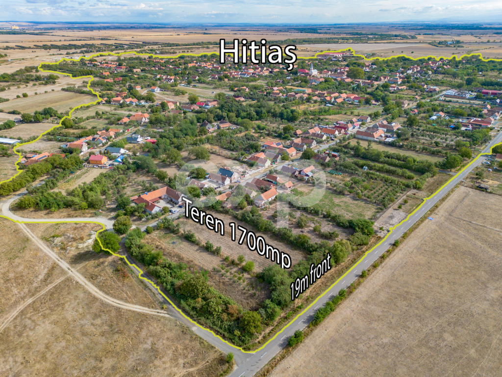 De vânzare teren intravilan | Hitiaș | Comision 0%