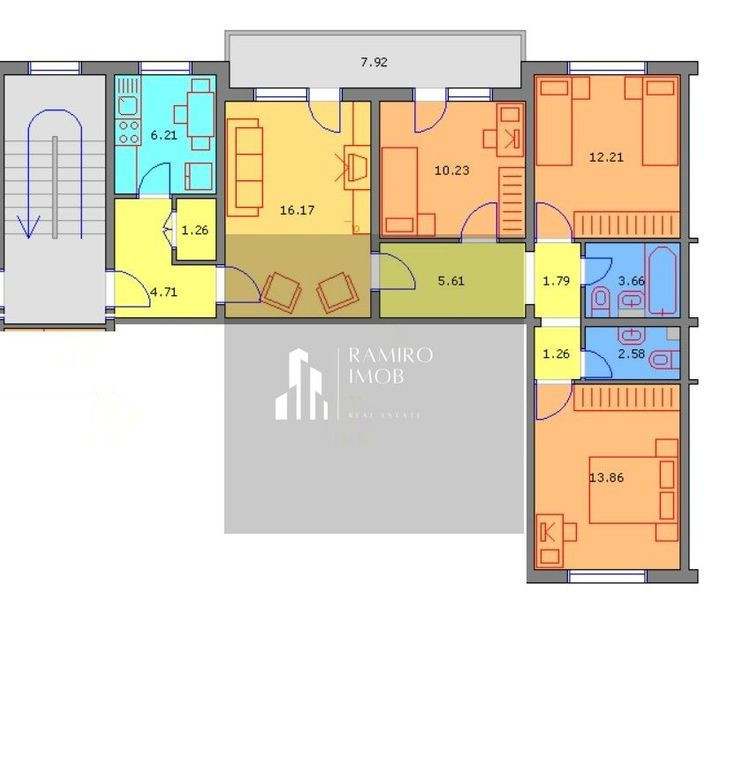 Apartament 4 camere Sos Berceni 5 min Metrou Aparatorii Patriei