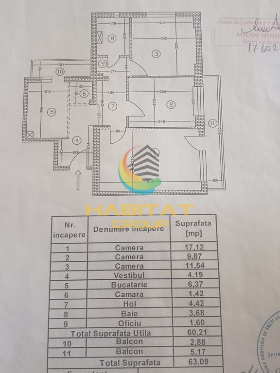 Apartament 3 camere / etaj intermediar / gata de mutare