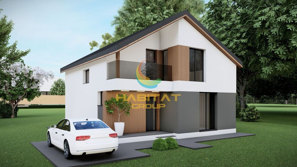 Casă modernă cu 4 camere, teren 414 mp-intrare Berceni