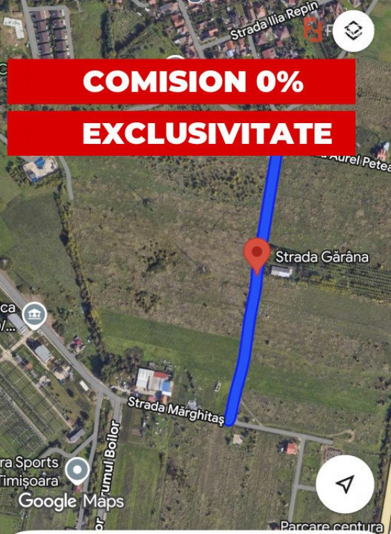 COMISION 0% Teren intravilan de 9250 mp - Toate utilitatile,