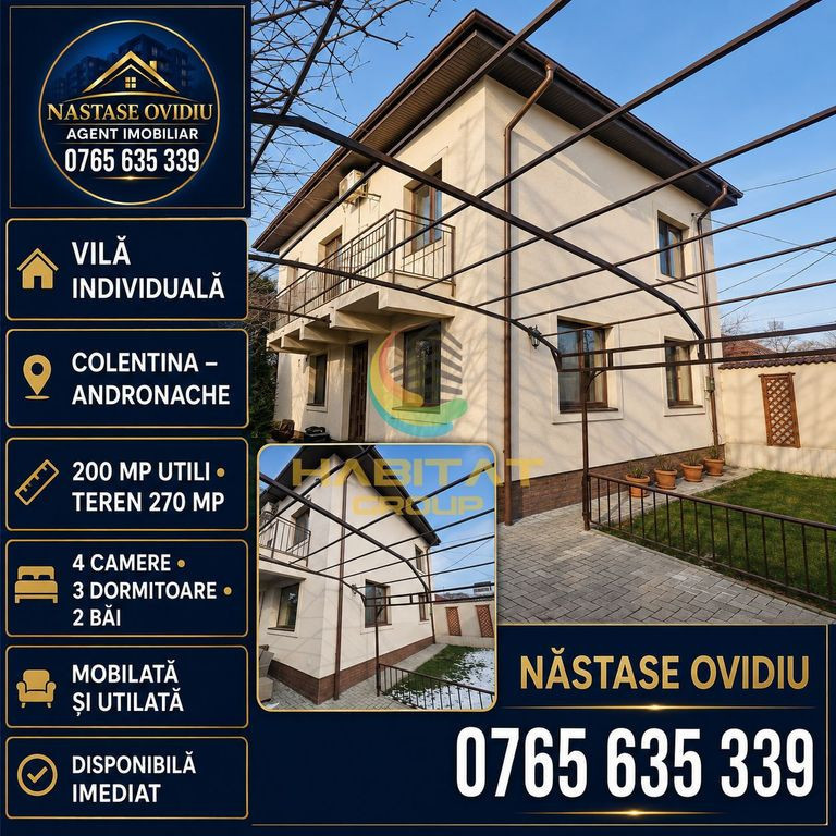 Vilă individuală Colentina–Andronache!