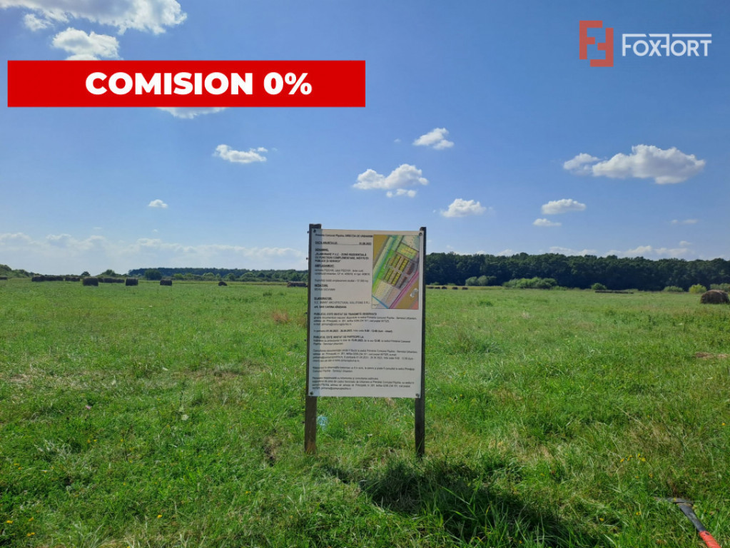 Parcele teren intravilan de case 700 mp Pischia,comision 0%