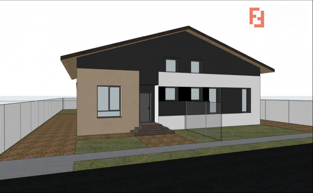Duplex cu 3 camere, 76 mp utili si 300 mp teren, de vanzare