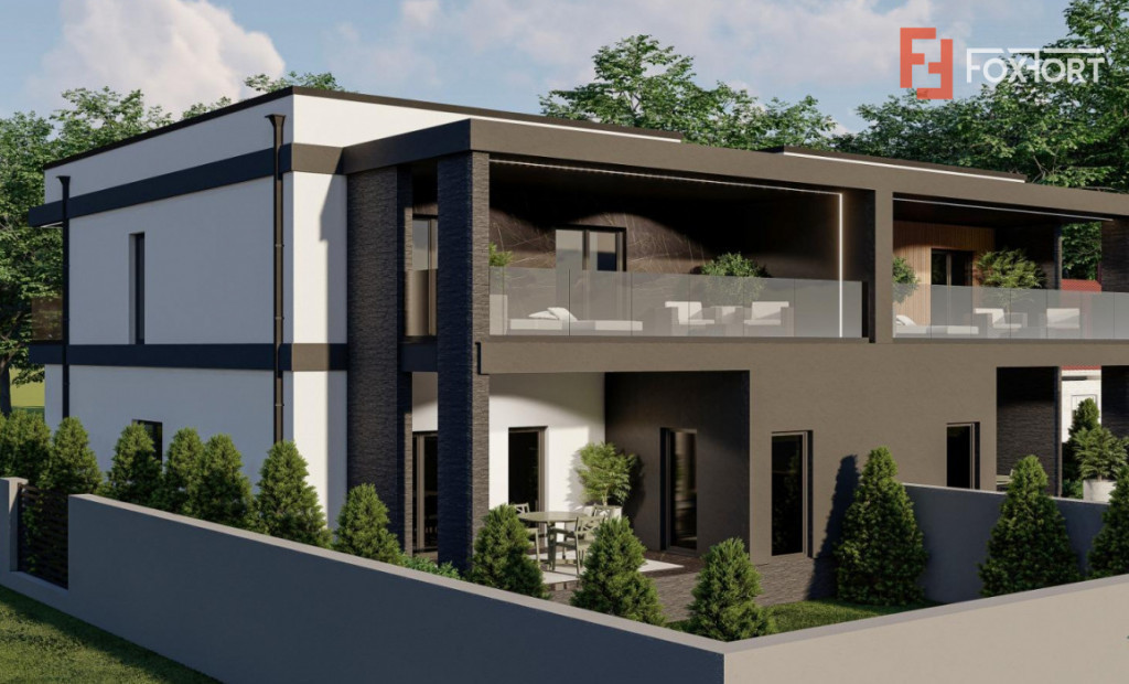 Duplex despartit prin garajul vecinului - 5 camere, finisaje