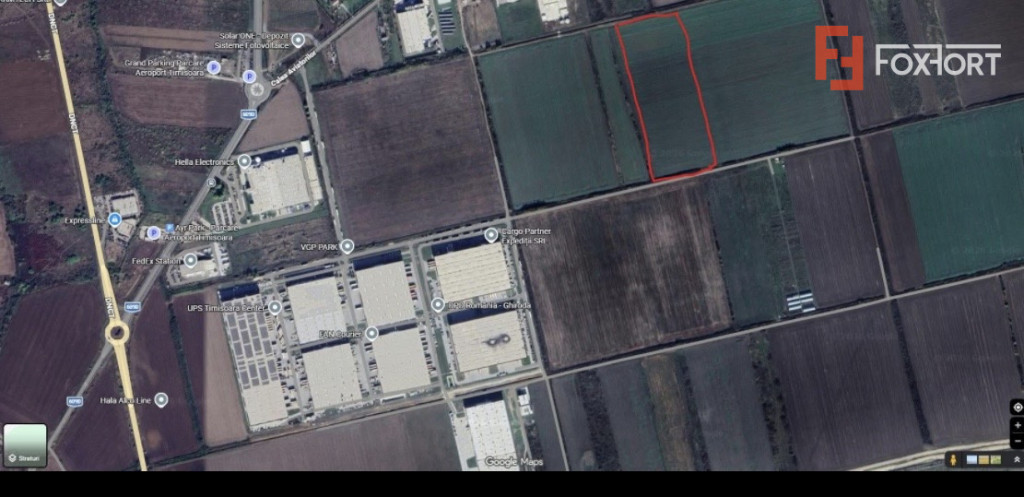 Teren de vanzare zona VGP Park, 23.020 mp, front stradal 58