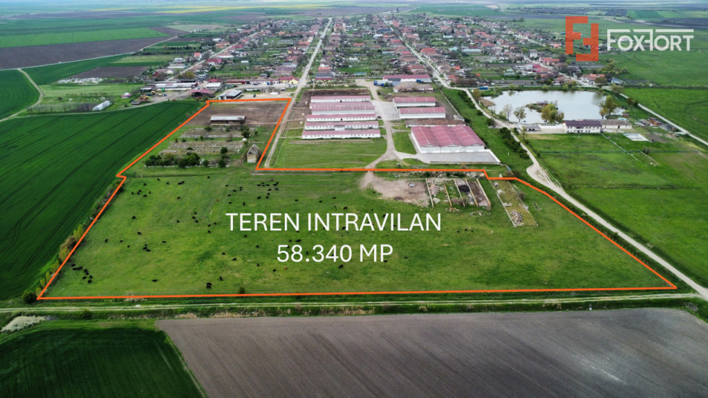 Teren intravilan cu suprafata de 58.340 mp, in Sanmartinul S