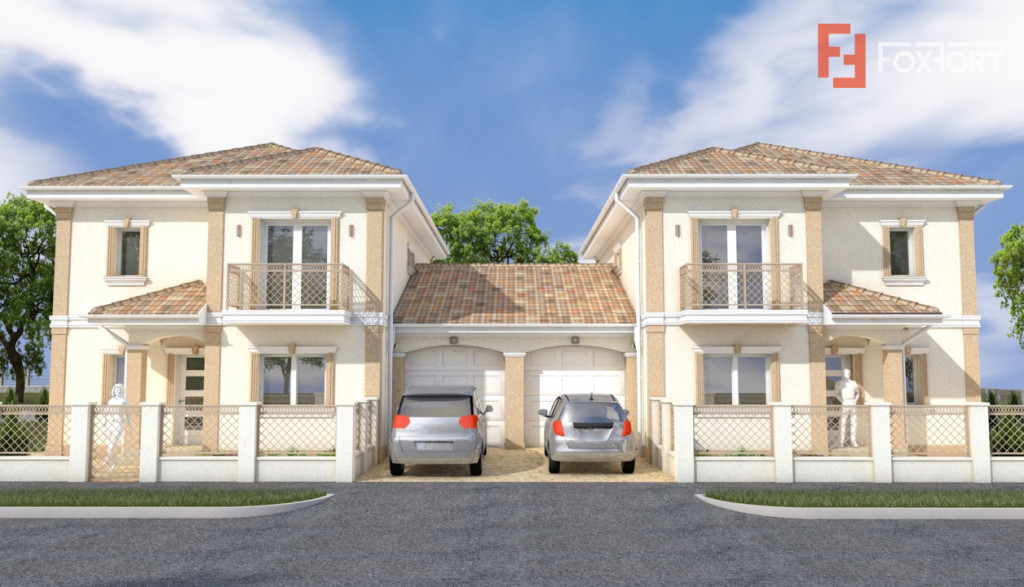 Duplex 5 camere 132 mp utili, despartit prin garaj Mosnita N