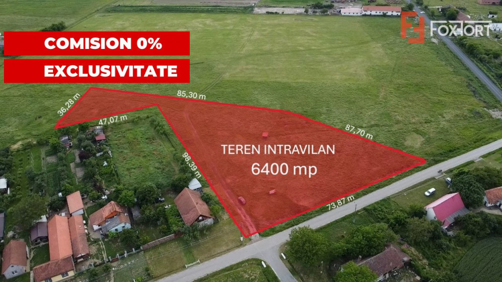 COMISION 0% Teren intravilan 6400 mp la drum asfaltat - Padu