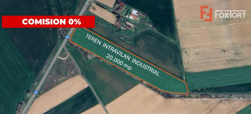 COMISION 0% Teren intravilan de 20.000 mp, front de 52 ml, z