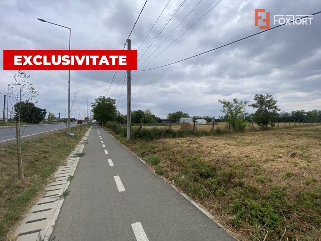 Teren intravilan Mosnita Noua cu front la soseaua principala