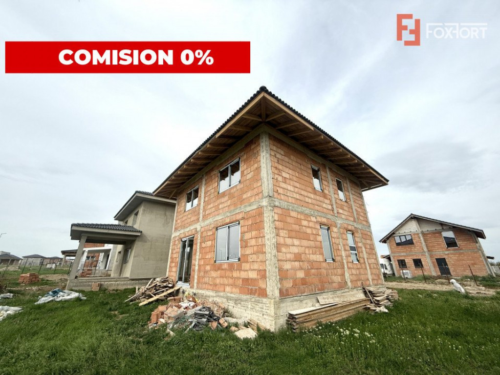 Casa individuala la rosu, 5 camere, teren 508 mp, in Giarmat