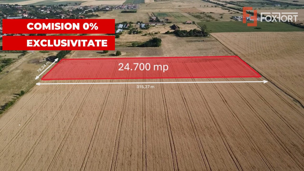 COMISION 0% Teren de vanzare intravilan de 24.700 mp - Padur