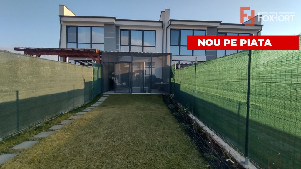 Casa insiruita, 4 camere, Sacalaz - arhitectura moderna, 2 l