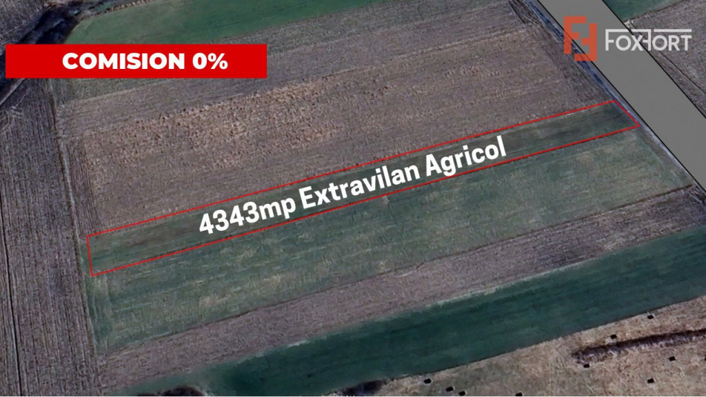 COMISION 0% Teren extravilan agricol, Utvin - 4343 mp