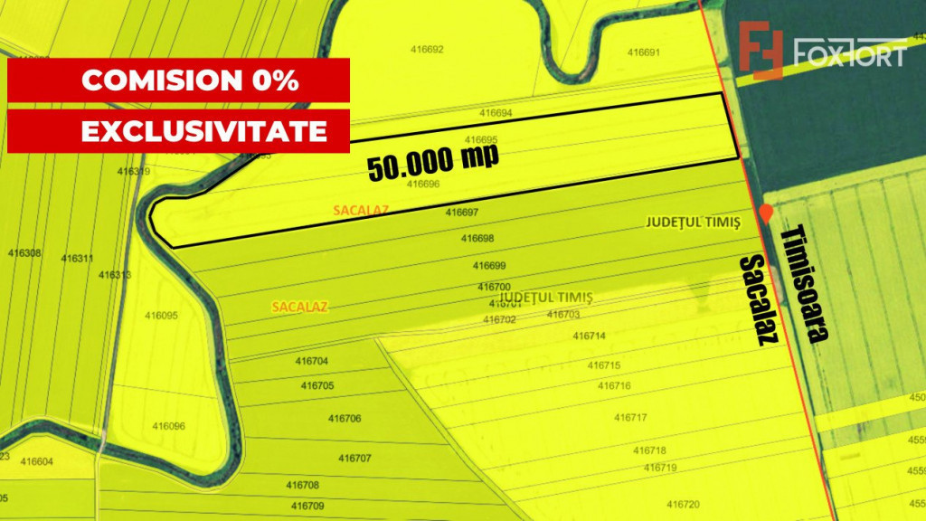 COMISION 0% Teren extravilan agricol, 5ha- Oportunitate inve