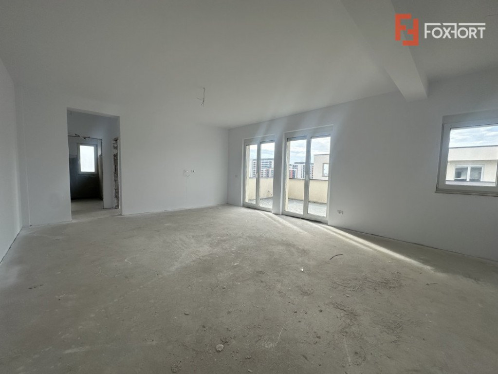 Apartament cu 2 camere, decomandat + terasa de 41 mp, in zon