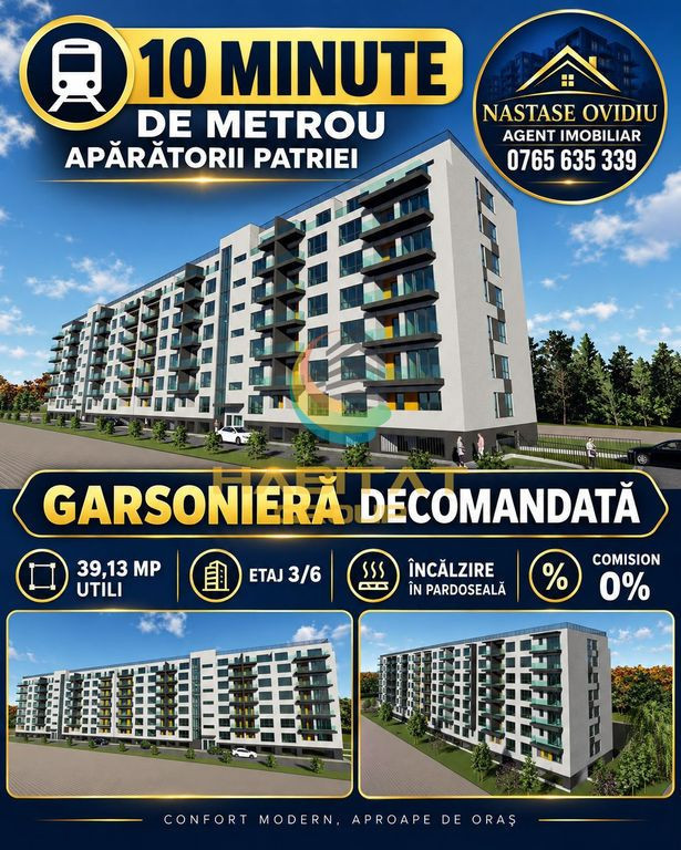 Vanzare Garsonieră Metrou Apărătorii Patriei Comision 0%!