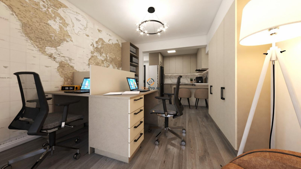 Apartament panoramic cu 2 camere | Dubla orientare | Parcare