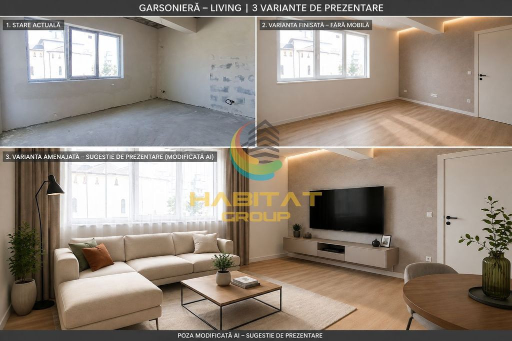 Apt 2 Camere, Decomandat, Posibilitate Rate, Comision 0