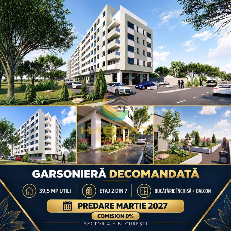 Garsonieră Comision 0% | Predare martie 2027