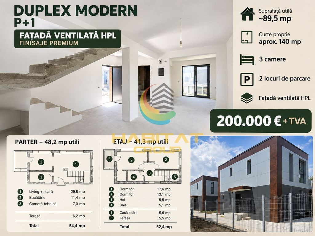 Vânzare Casa INDIVIDUALA P+1 -Popești Leordeni | Curte 140 mp