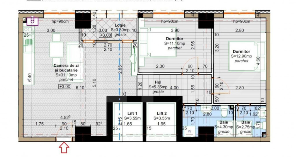 BLOC NOU !! Apartament 3 camere, 71,00 mp, la un SUPER PRET
