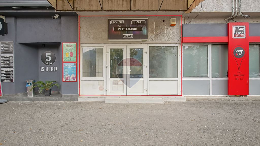 Închiriez spaţiu comercial, 80 mp, Str Prunului, Noua