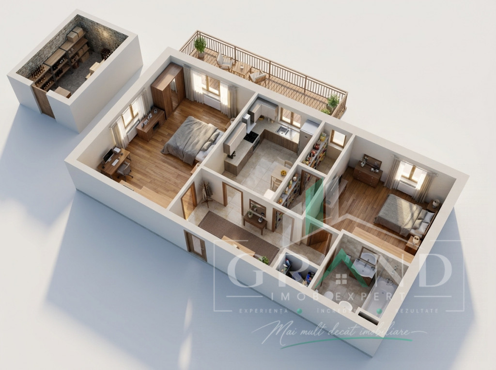 2 Camere Decomandate | Balcon | Etaj 6/10 | Orientare VEST |
