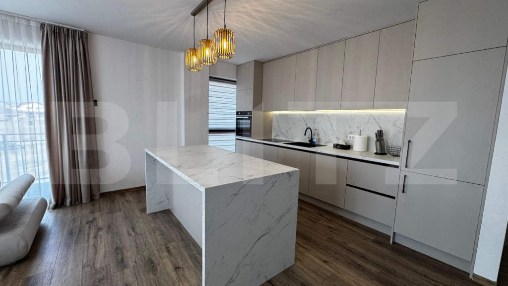 Apartament premium cu 2 camere, balcon pe colț și parcare