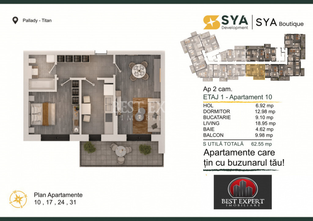 2 Camere | Pallady | Bloc Intim | Parcare Inclusa la avans 2
